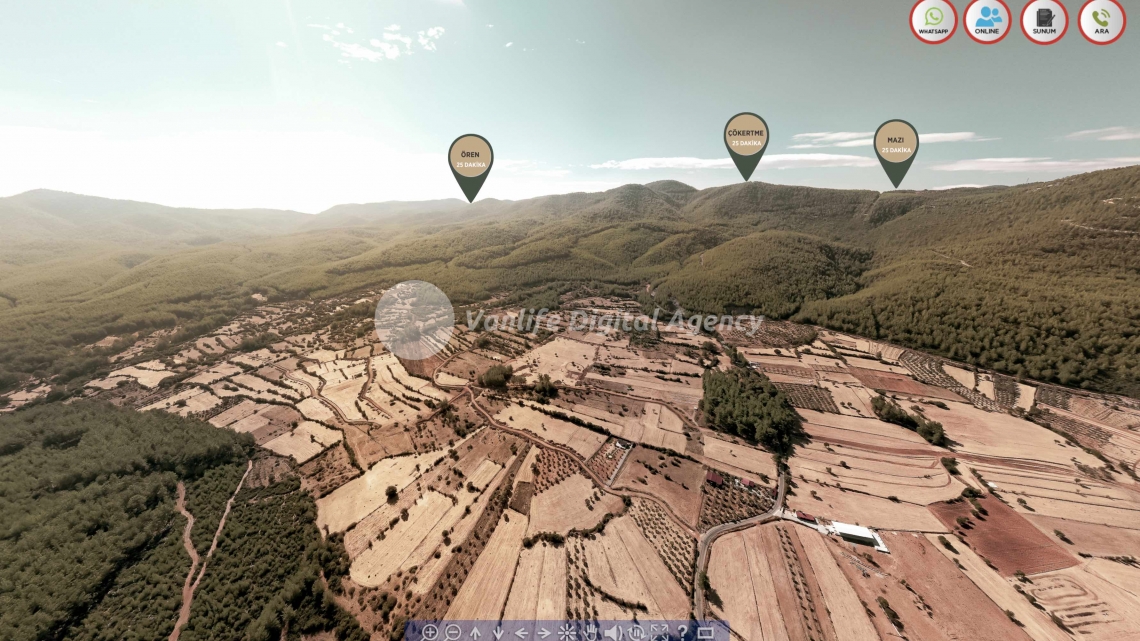 NEF Milas Başkaköy Havadan 360 Derece Sanal Tur Projesi