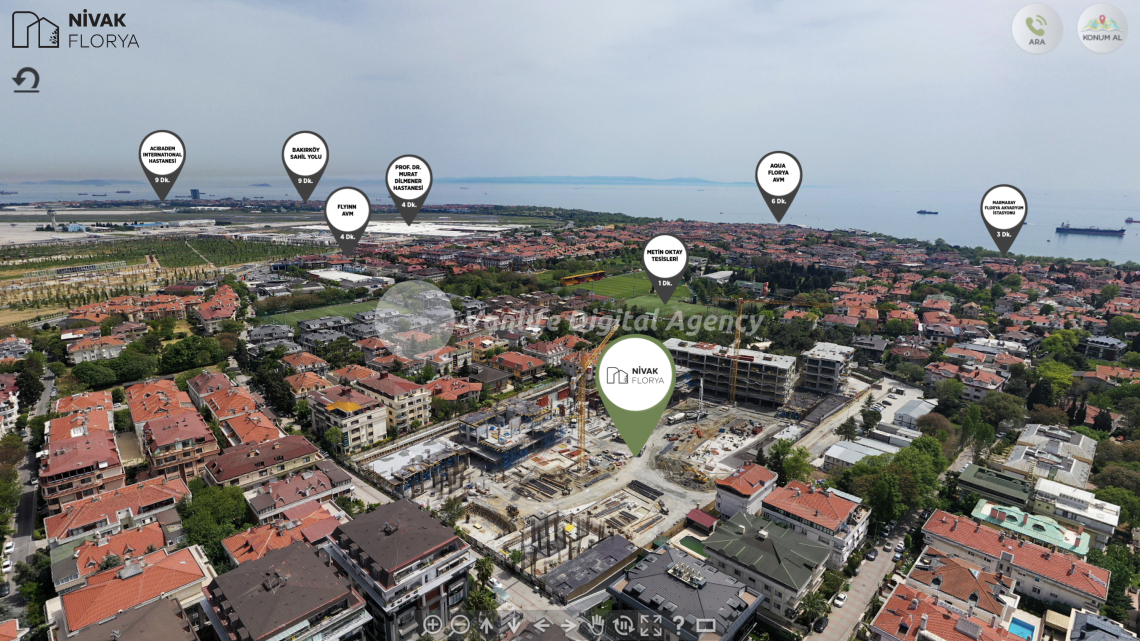 Nivak Florya Havadan 360 Sanal Tur Projesi