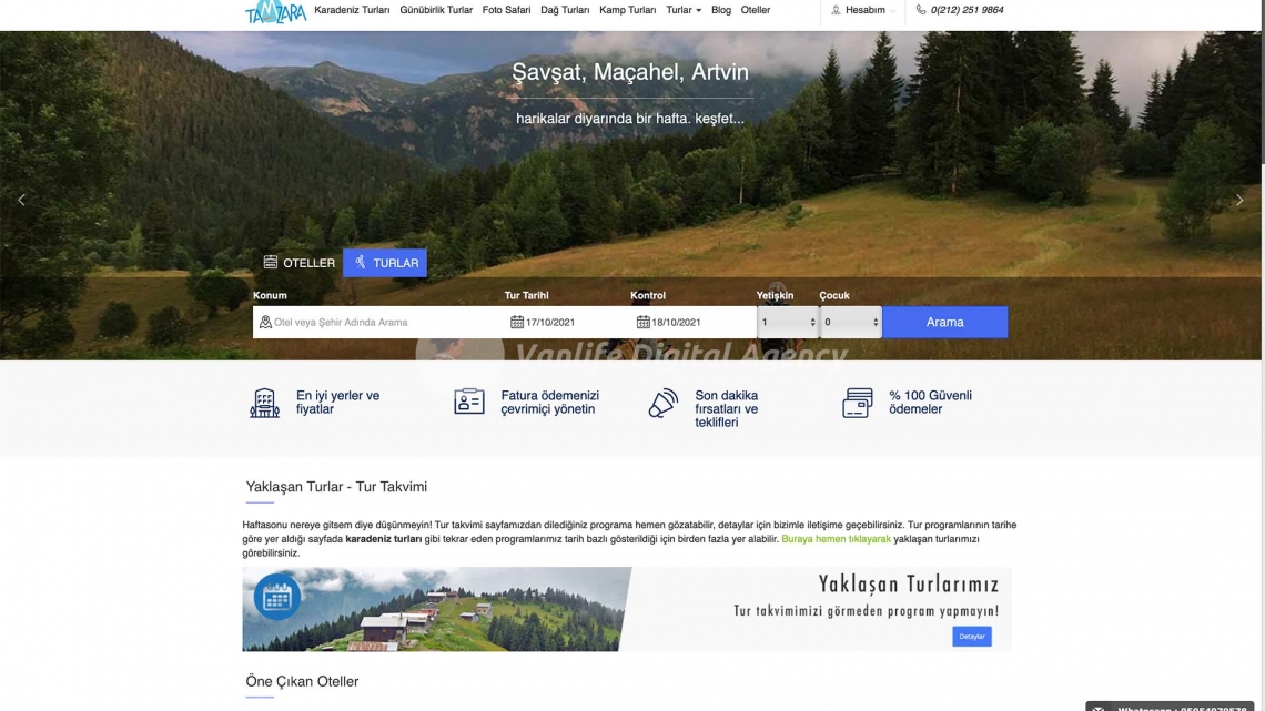Tamzara Tur - Turizm Web Sitesi